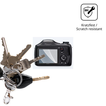 dipos Displayschutz für Sony DSC-H300, mattierte Oberfläche, robuste Festigkeit und perfekte Passform