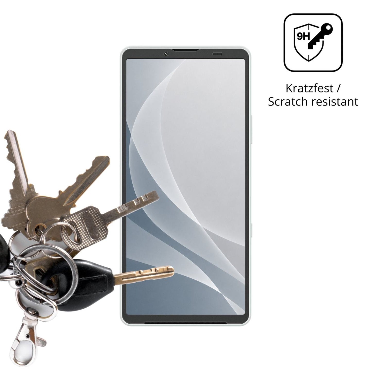 dipos Displayschutz für Sony Xperia 10 VIII, mattierte Oberfläche, robuste Festigkeit und perfekte Passform