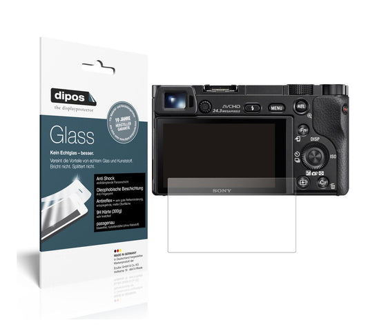 Matte Displayschutzfolie von dipos passend für Sony Alpha 6400, 9H kratzfest und blasenfrei montiert