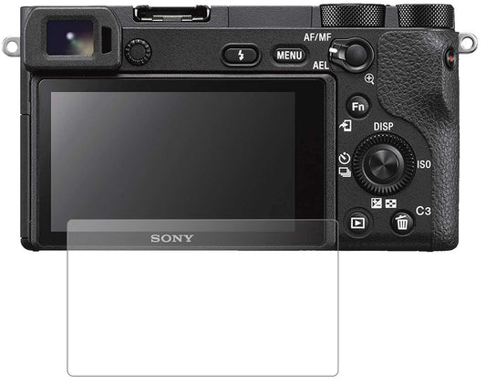 SonyAlpha 6600 mit aufgebrachter dipos Panzerfolie, die lästige Fingerabdrücke minimiert