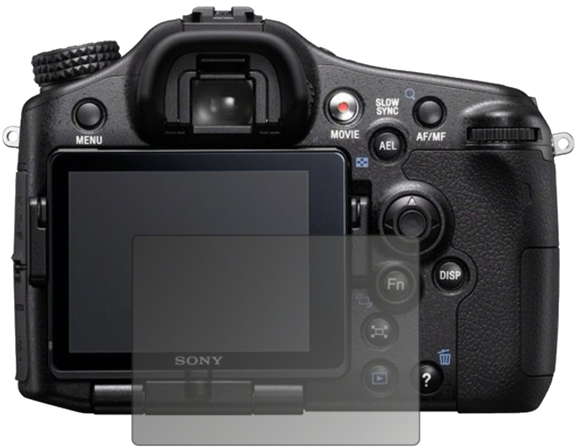Blickschutzfolie von dipos passend für Sony Alpha 77, präziser Zuschnitt und blasenfrei montiert