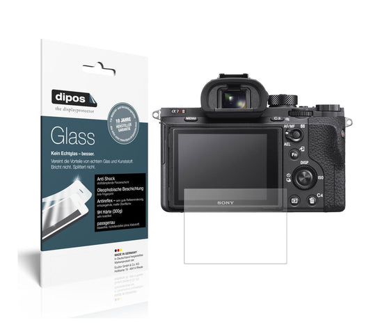 Matte Displayschutzfolie von dipos passend für Sony Alpha 7S II, 9H kratzfest und blasenfrei montiert