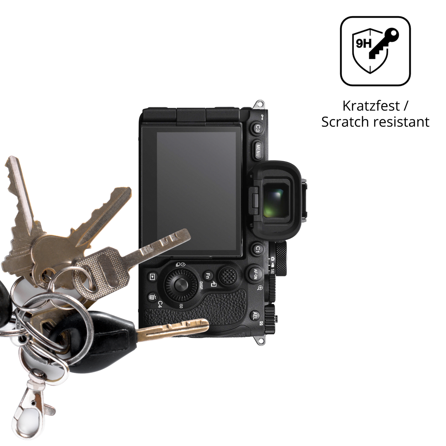 dipos Displayschutz für Sony Alpha 7 V, mattierte Oberfläche, robuste Festigkeit und perfekte Passform