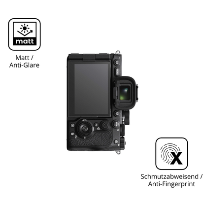 9H Hartbeschichtete, flexible Folie passend zugeschnitten für Sony Alpha 7 V