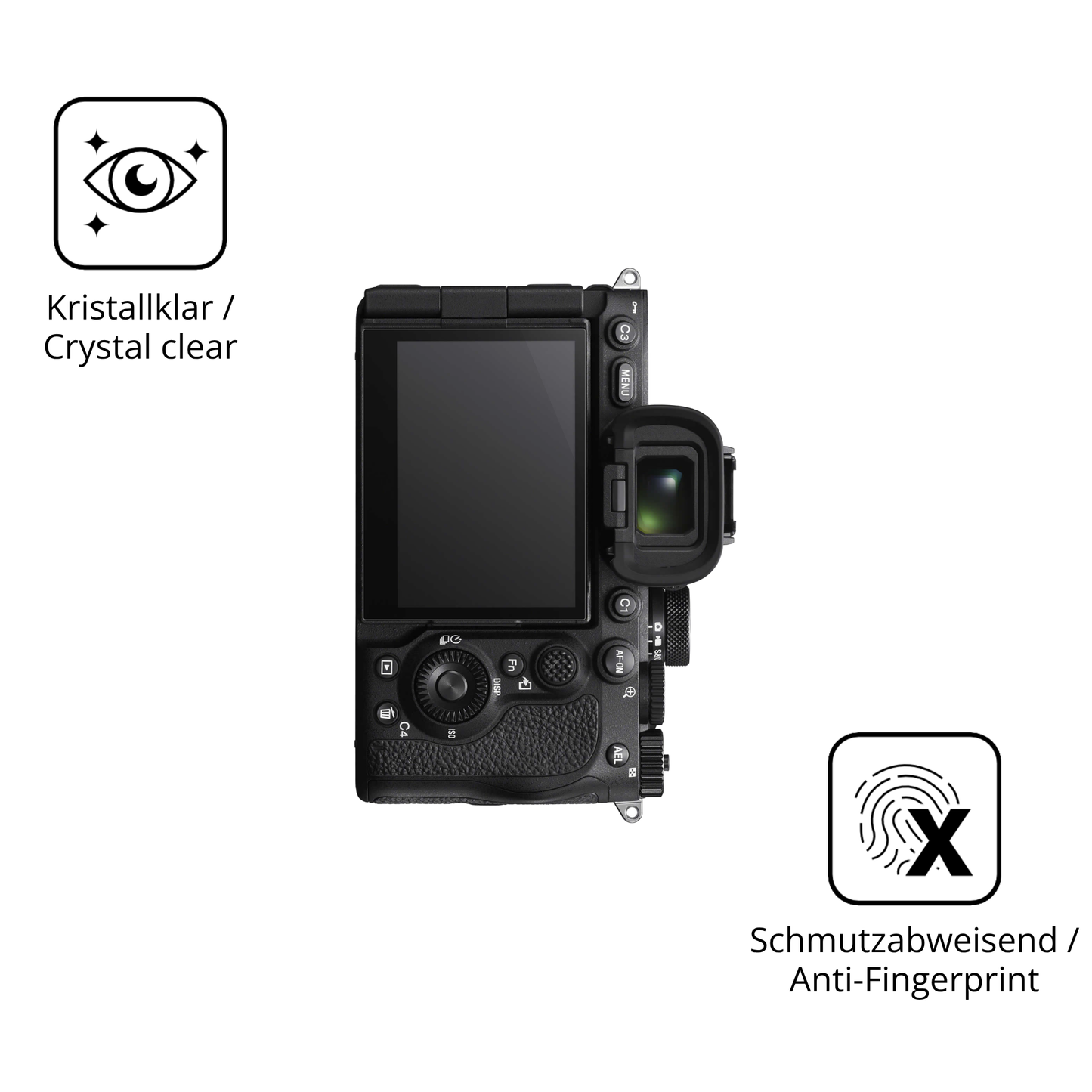 Flexible TPU-Folie passend zugeschnitten für Sony Alpha 7 V, vollständige Abdeckung