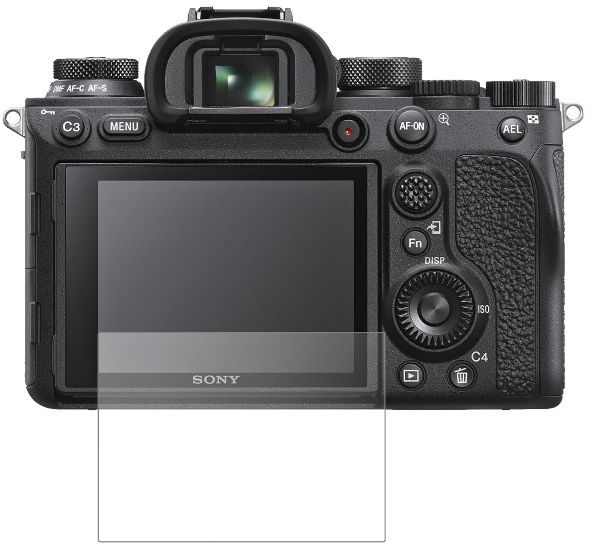 SonyAlpha 7S III mit aufgebrachter dipos Panzerfolie, die lästige Fingerabdrücke minimiert