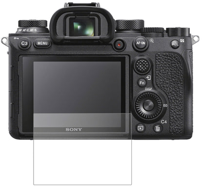 SonyAlpha 7S III mit aufgebrachter dipos Panzerfolie, die lästige Fingerabdrücke minimiert