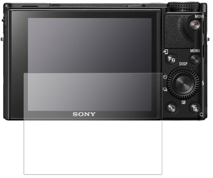 SonyCyber-Shot DSC-RX100 mit aufgebrachter dipos Panzerfolie, die lästige Fingerabdrücke minimiert