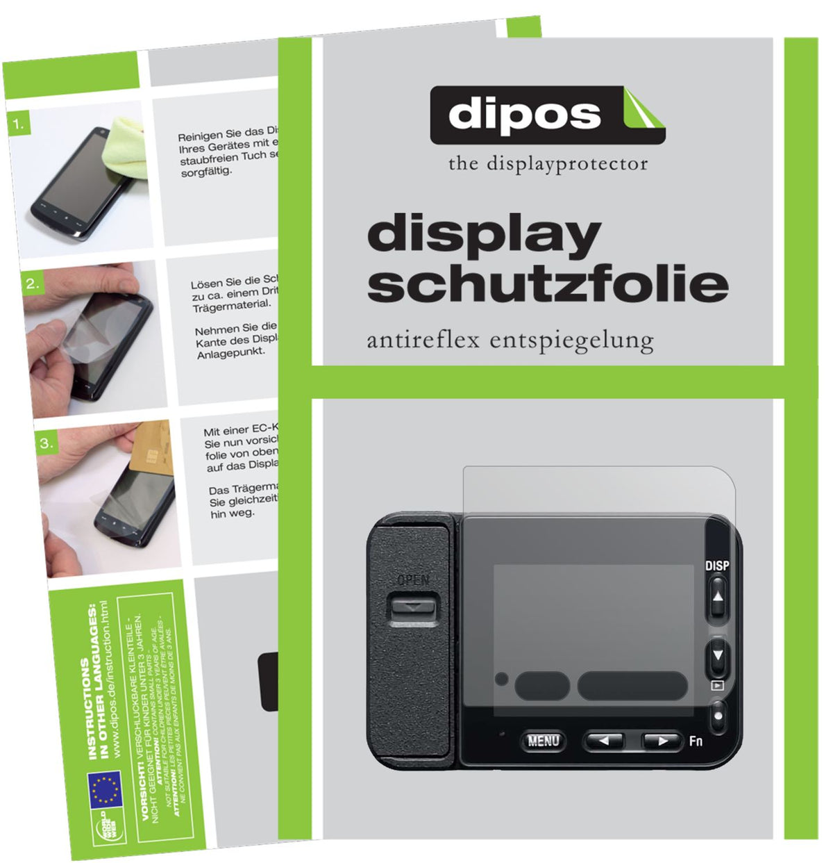 6x Screen Protector for Sony DSC-RX0 II Protection Anti Glare dipos