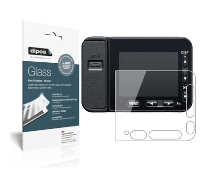 Klare Displayschutzfolie von dipos passend für Sony DSC-RX0M2, 9H kratzfest und blasenfrei montiert