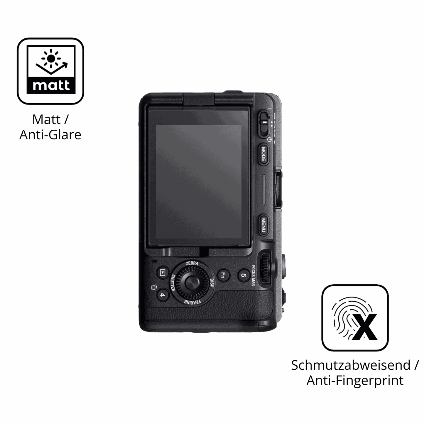 2x Screen Protector for Sony FX3A matte Flexible Glass 9H dipos