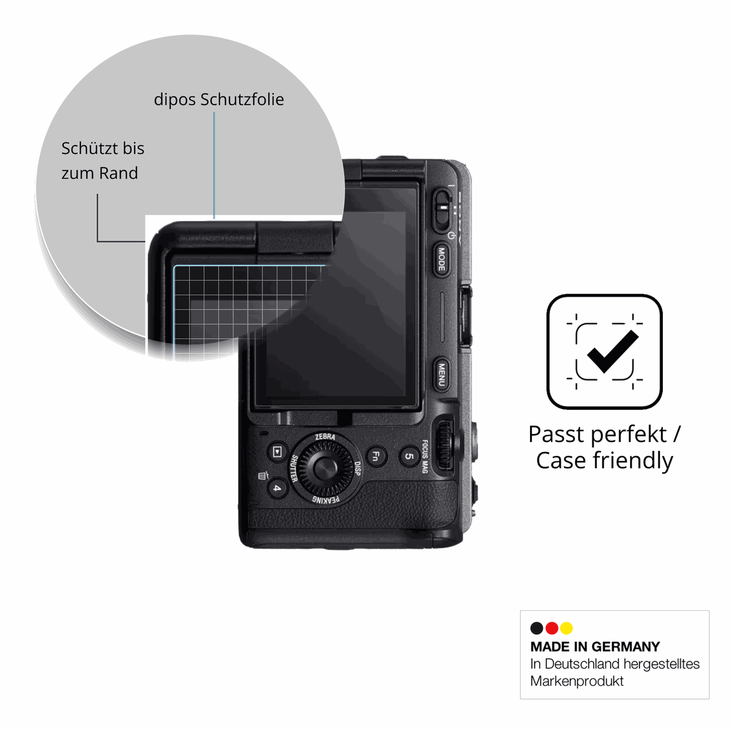 2x Screen Protector for Sony FX3A Flexible Glass 9H dipos