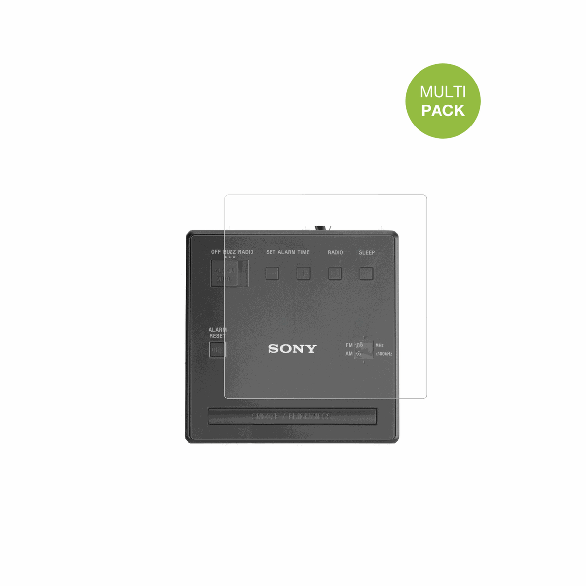 2x Screen Protector for Sony ICF-C1 Protection Anti Glare dipos