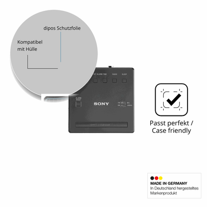 2x Screen Protector for Sony ICF-C1 Protection Anti Glare dipos
