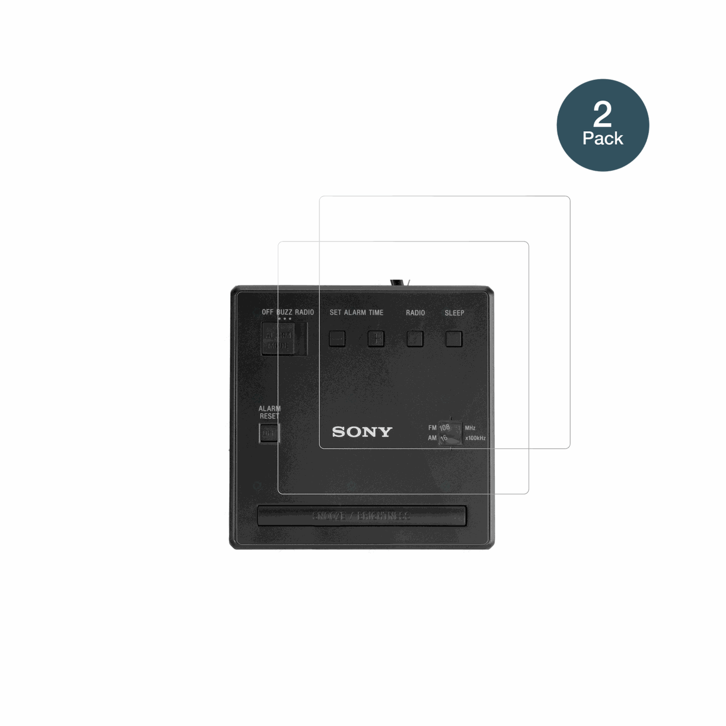 2x Screen Protector for Sony ICF-C1 Flexible Glass 9H dipos