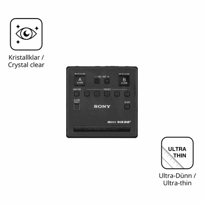2x Screen Protector for Sony XDR-C1DBP Protection Crystal Clear dipos