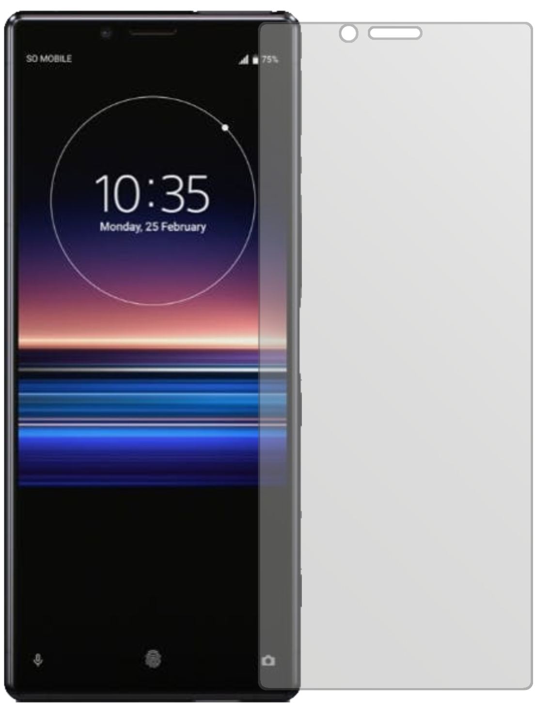 2+2x Screen Protector for Sony Xperia 1 Protection Anti Glare dipos