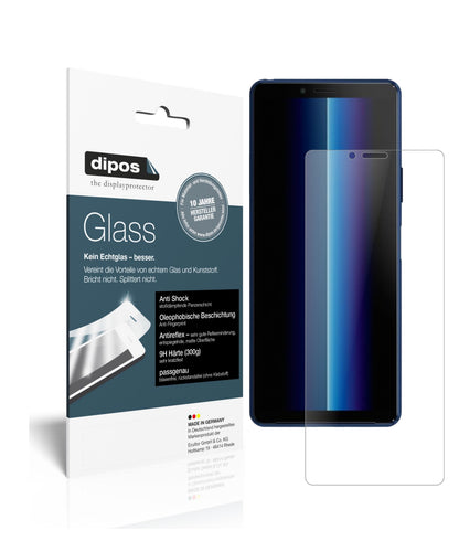 Matte Displayschutzfolie von dipos passend für Sony Xperia 10 II, 9H kratzfest und blasenfrei montiert