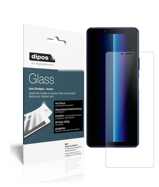 Matte Displayschutzfolie von dipos passend für Sony Xperia 10 II, 9H kratzfest und blasenfrei montiert