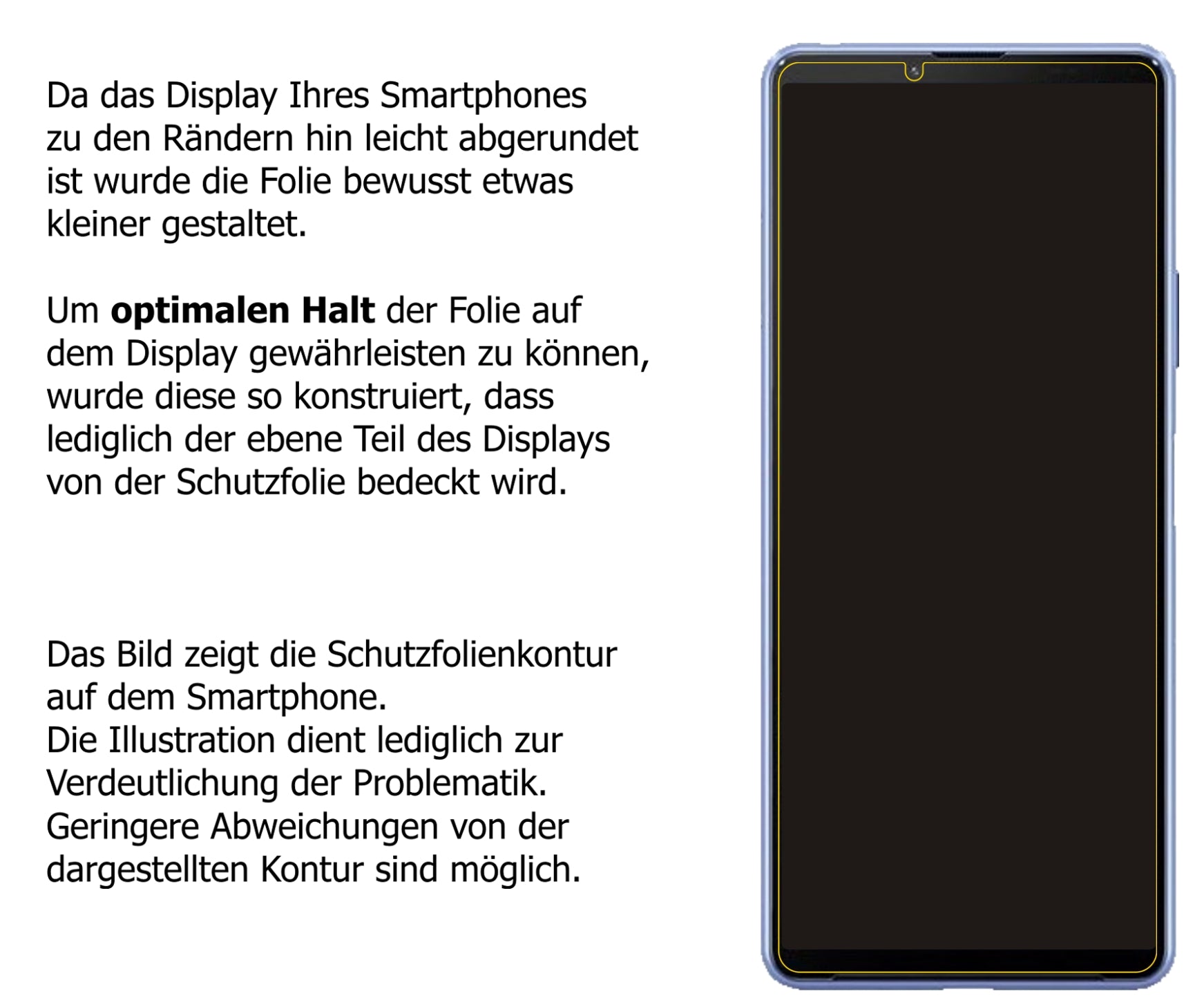 Dünne und klare Folie passend zugeschnitten für Sony Xperia 10 III