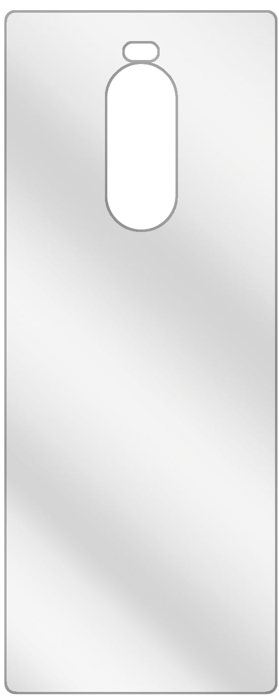 dipos Displayschutz für Sony Xperia 1 Rückseite, transparente Oberfläche, geringe Dicke und perfekte Passform