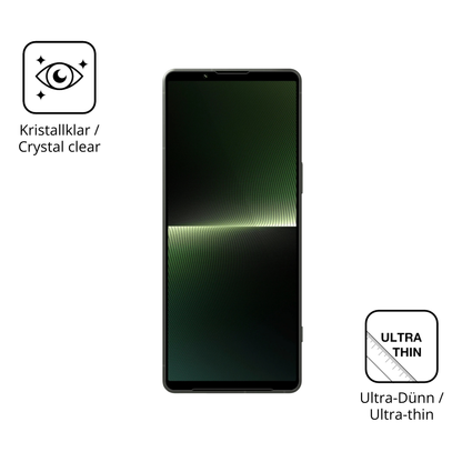 Dünne und klare Folie passend zugeschnitten für Sony Xperia 1 V