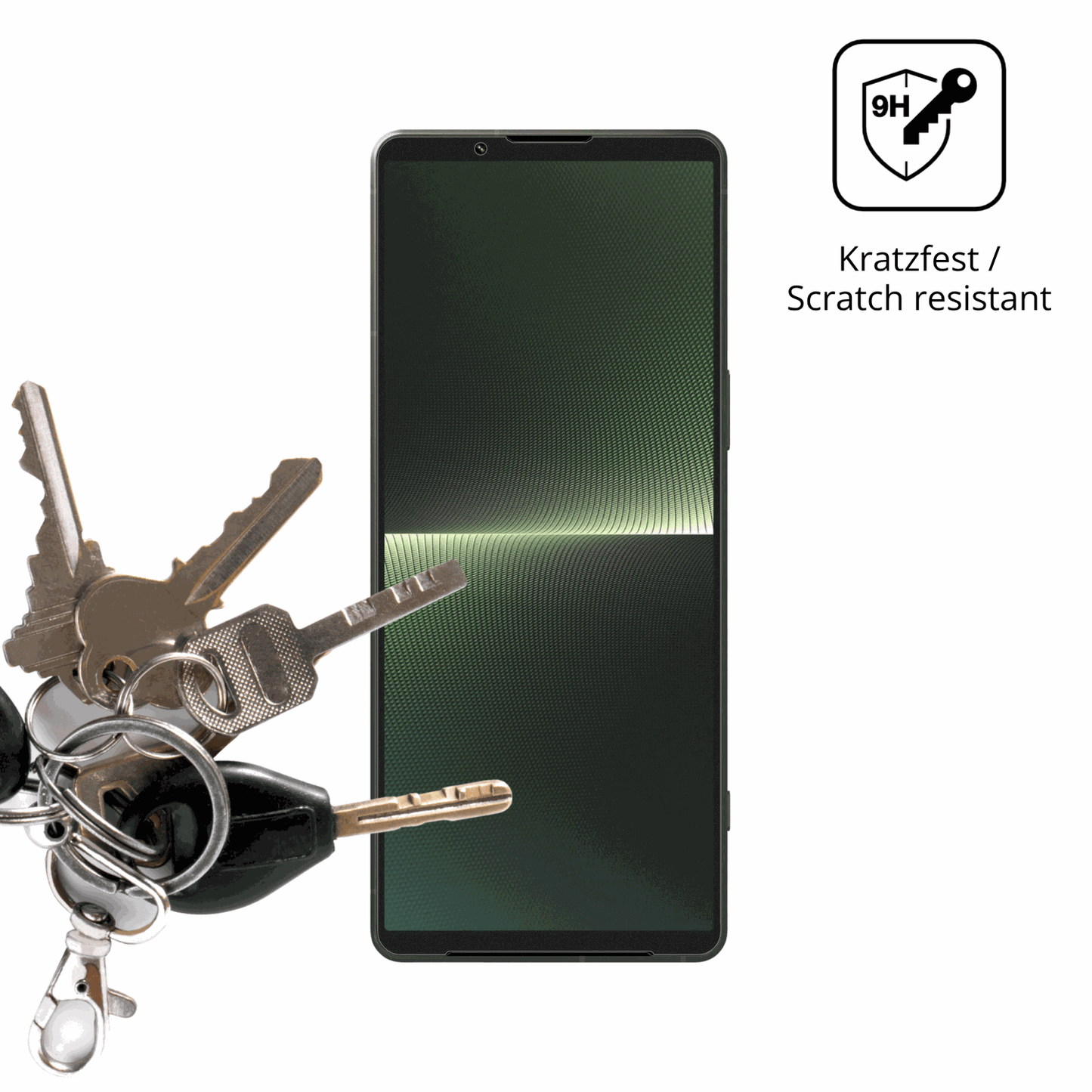 dipos Displayschutz für Sony Xperia 1 V, mattierte Oberfläche, robuste Festigkeit und perfekte Passform