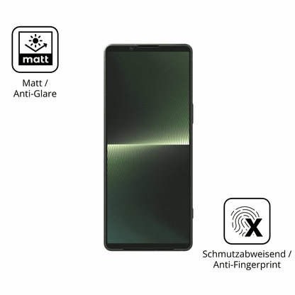 9H Hartbeschichtete, flexible Folie passend zugeschnitten für Sony Xperia 1 V