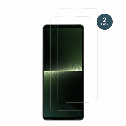 SonyXperia 1 V mit aufgebrachter dipos Flex Schutzfolie, glasklare Darstellung ohne Einschränkungen