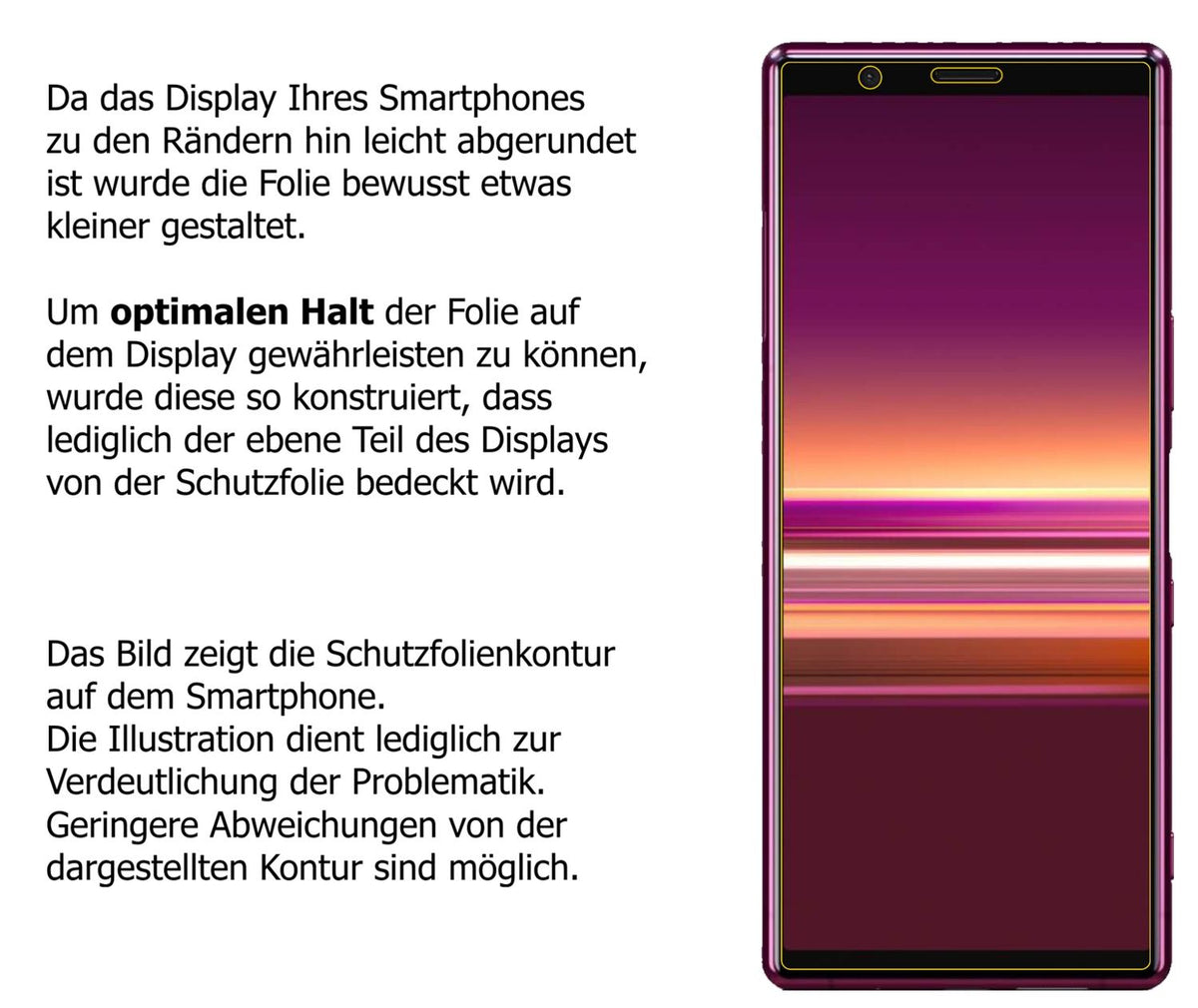 1+1x Screen Protector for Sony Xperia 5 matte Flexible Glass 9H dipos