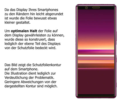 1+1x Screen Protector for Sony Xperia 5 matte Flexible Glass 9H dipos