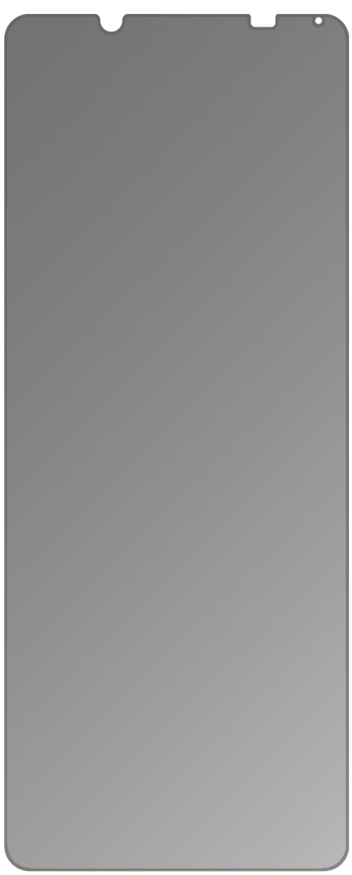 dipos Displayschutz für Sony Xperia 5 II, mattierte Oberfläche, Blickschutzfilter und perfekter Passform