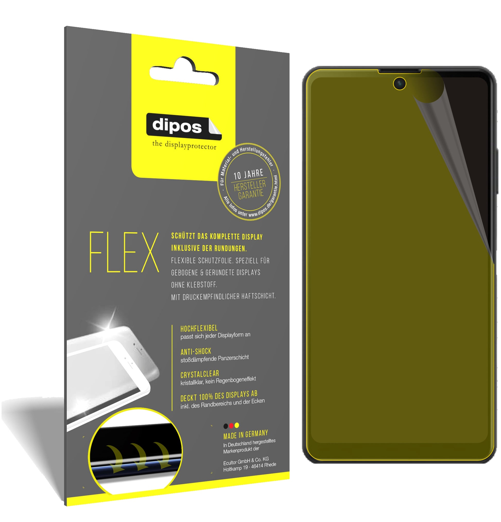 3D Full Cover Displayschutzfolie: Case-freundlicher Schutz mit perfekter Passform für dein Display. 