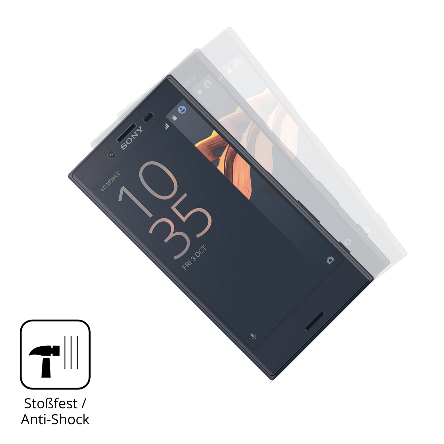 2x Full Cover Schutzfolie matt für Sony Xperia X Compact