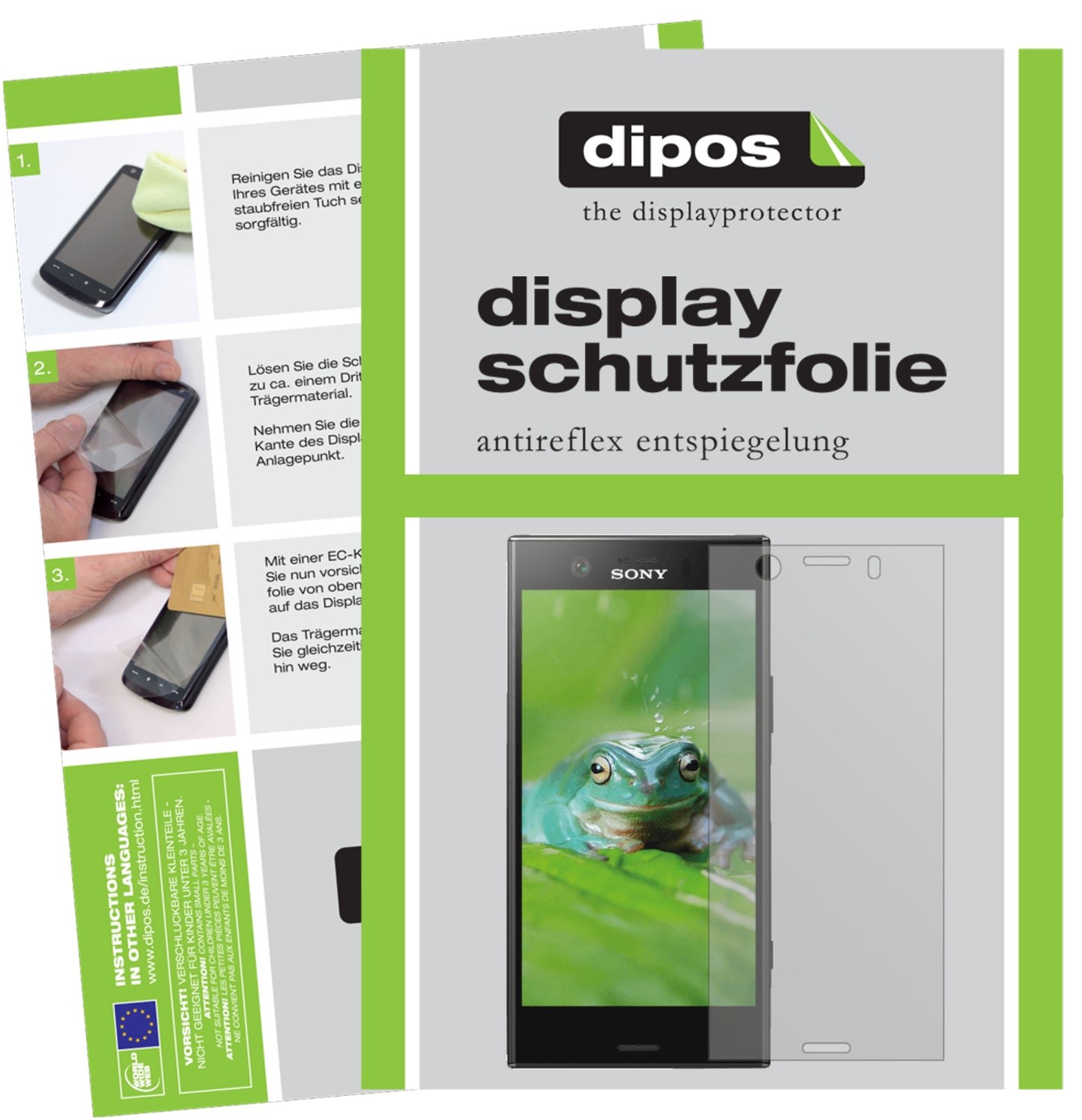 Displayschutzfolie passend für Sony Xperia XZ1 Compact