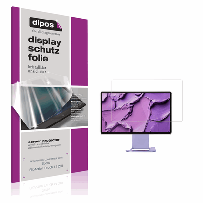 2x Screen Protector for Sotsu FlipAction Touch 14 Zoll Protection Crystal Clear