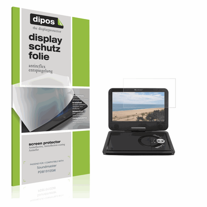 Matte Displayschutzfolie von dipos passend für Soundmaster PDB1910SW, präziser Zuschnitt und blasenfrei montiert