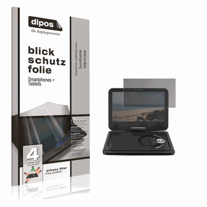 Blickschutzfolie von dipos passend für Soundmaster PDB1910SW, präziser Zuschnitt und blasenfrei montiert