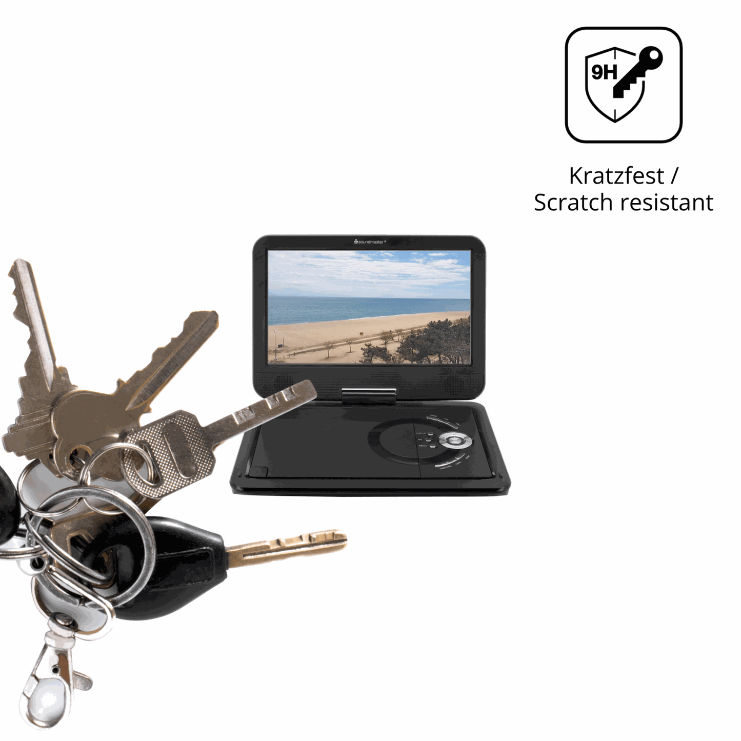 dipos Displayschutz für Soundmaster PDB1910SW, mattierte Oberfläche, robuste Festigkeit und perfekte Passform