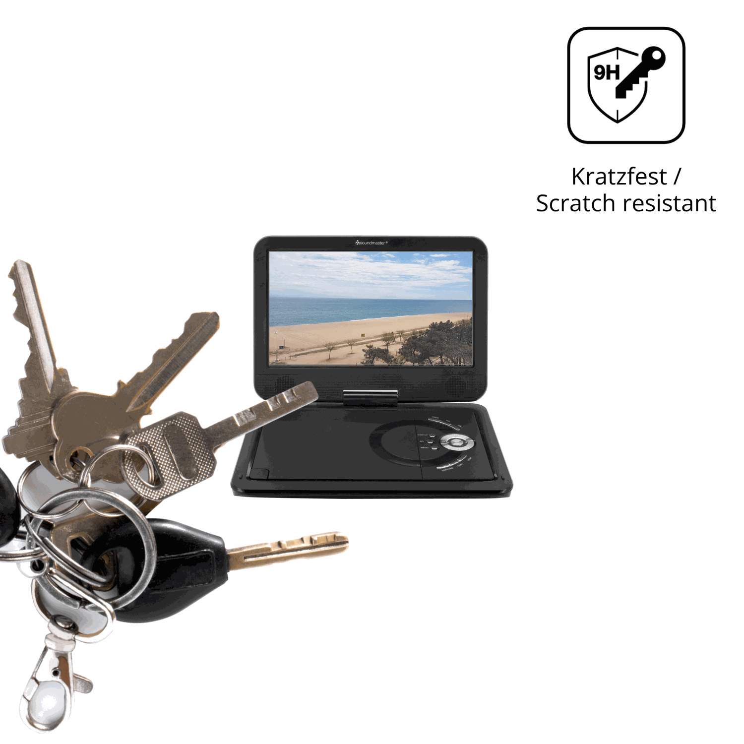 dipos Displayschutz für Soundmaster PDB1910SW, mattierte Oberfläche, robuste Festigkeit und perfekte Passform