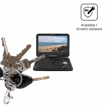 dipos Displayschutz für Soundmaster PDB1910SW, transparente Oberfläche, perfekte Passform auch für die Rundungen