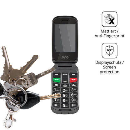 dipos Displayschutz für SPC Magnus, mattierte Oberfläche, Blickschutzfilter und perfekter Passform