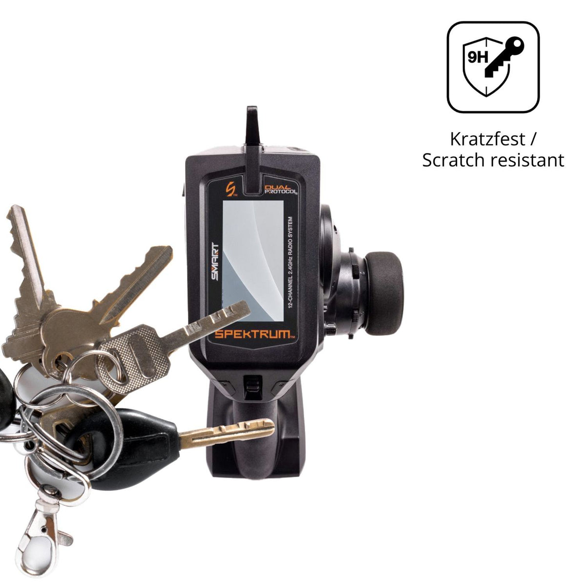 dipos Displayschutz für Spektrum DX Pro Plus, mattierte Oberfläche, robuste Festigkeit und perfekte Passform