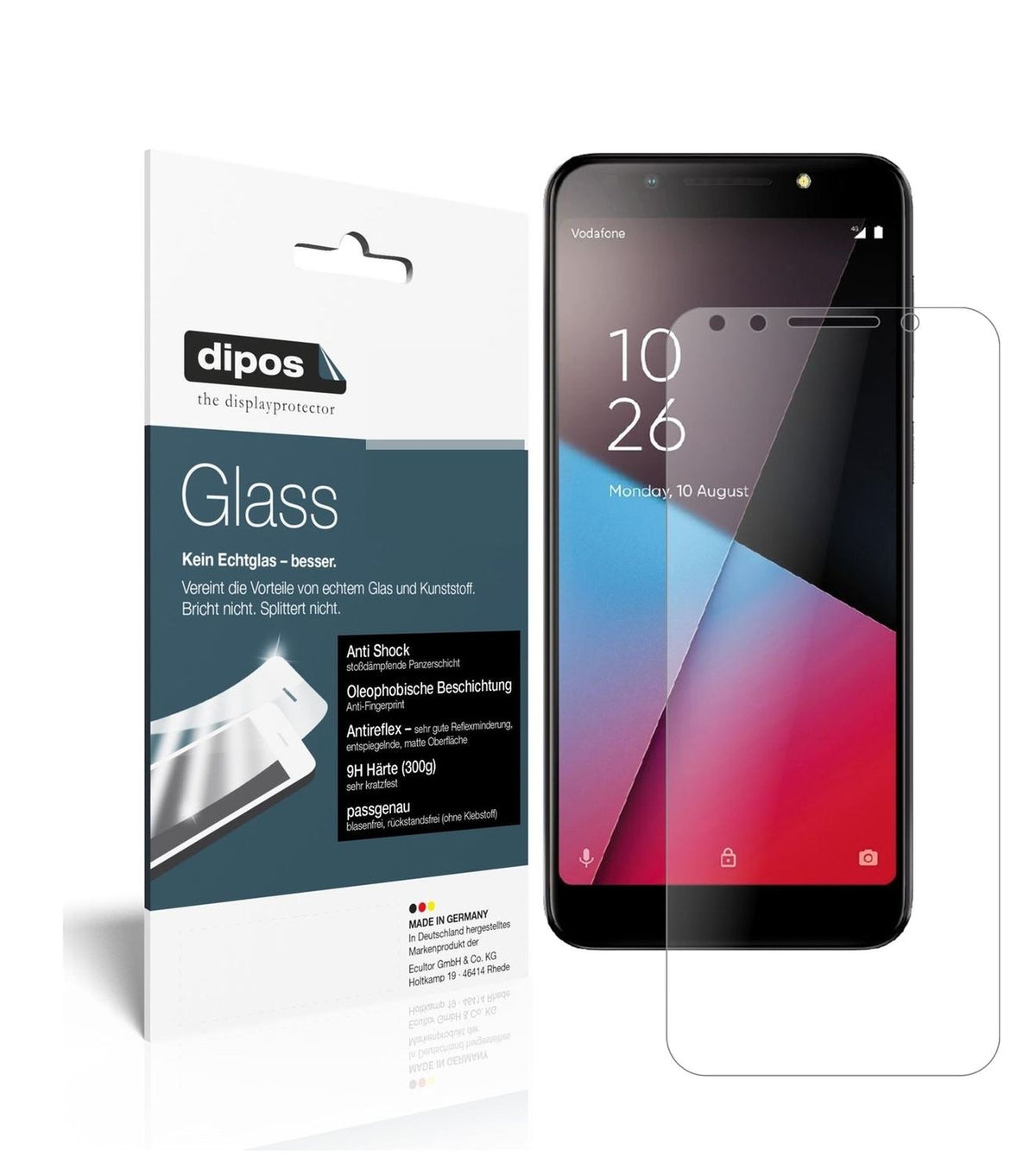 9H Matte Screen Protector for Vodafone Smart N9 Lite – Anti-Glare, Shatterproof | dipos