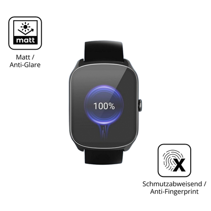 Dünne und entspiegelnde Folie passend zugeschnitten für steceis68 1.95 smartwatch
