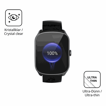 Dünne und klare Folie passend zugeschnitten für steceis68 1.95 smartwatch