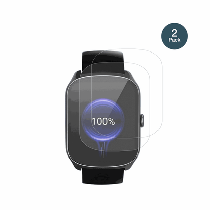 steceis68 1.95 smartwatch mit aufgebrachter dipos Panzerfolie, die lästige Fingerabdrücke minimiert