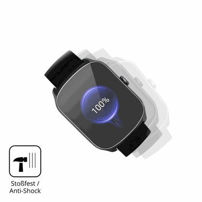 Schutz gegen Kratzer auf dem steceis68 1.95 smartwatch Glas durch Schlüssel, Stöße gegen die Tischkante oder Stürze