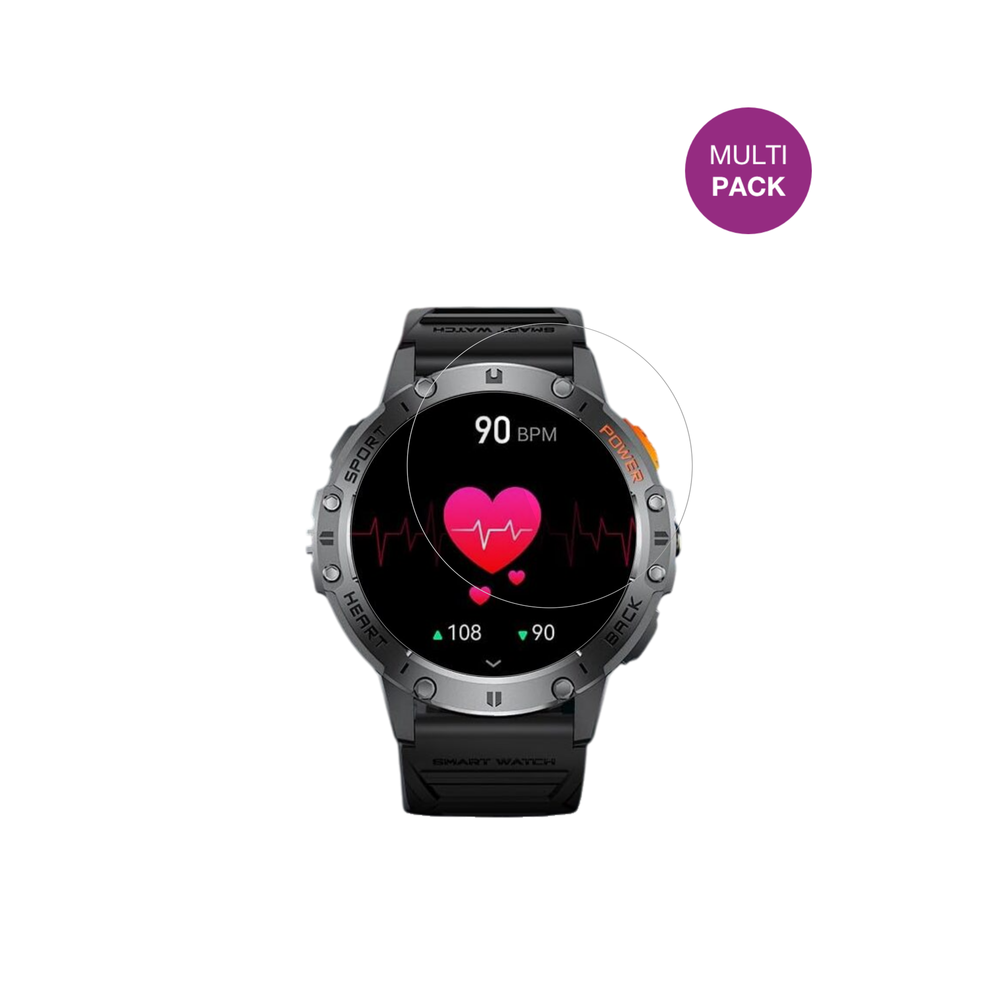 SunktaFV23-D-GS mit aufgebrachter dipos Displayschutzfolie, glasklare Darstellung ohne Einschränkungen