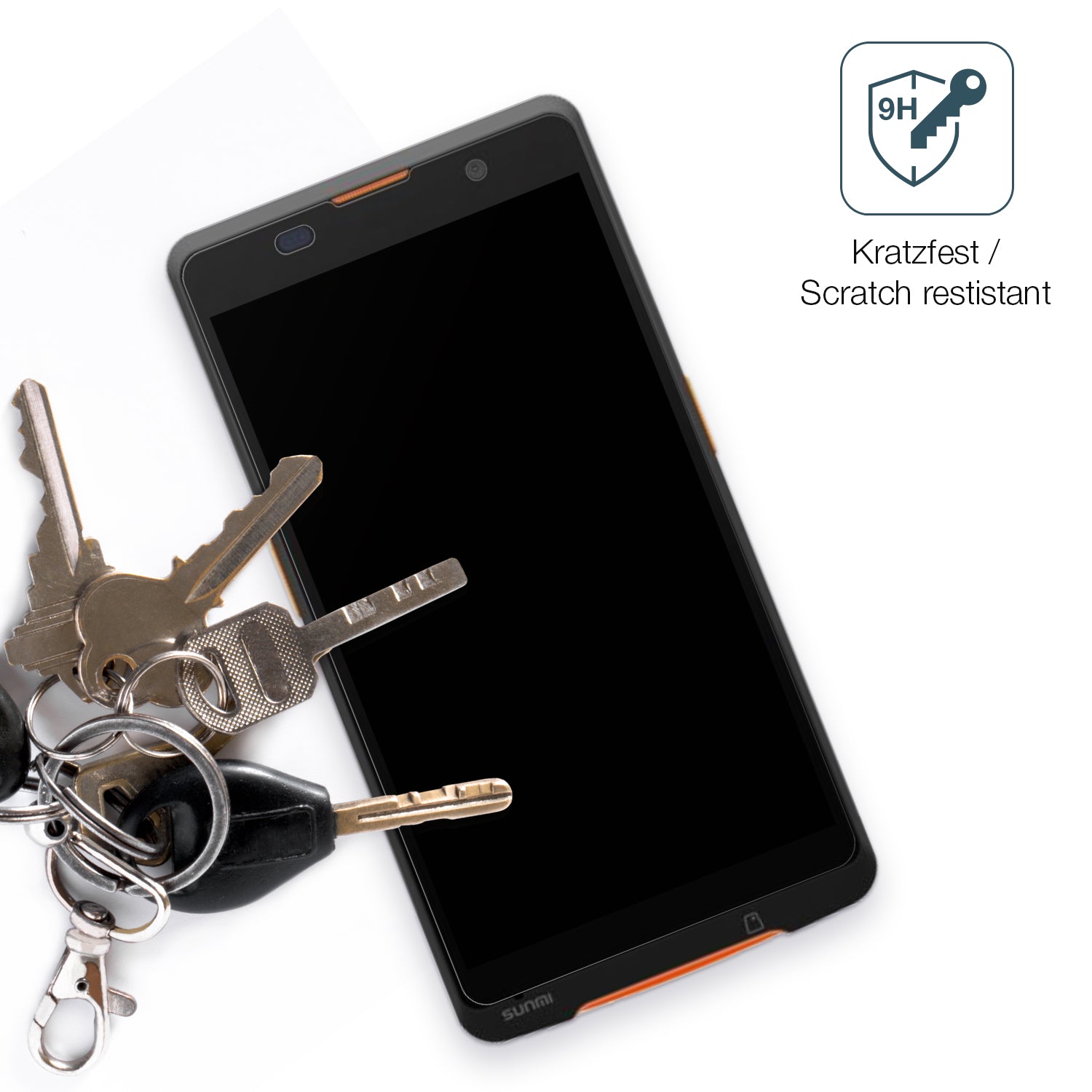 dipos Displayschutz für sunmi P2 Lite SE, mattierte Oberfläche, robuste Festigkeit und perfekte Passform